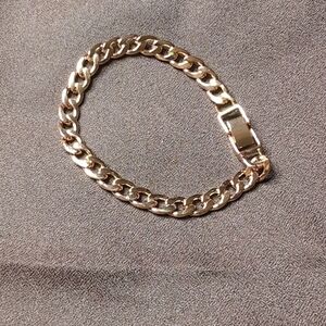 Chunky Gold Chain Bracelet, Thick Large Oval Link Bracelet, Bold Modern Feminine